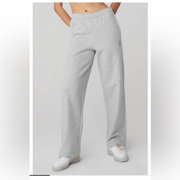 Alo Renown Gray Heavy Weight Sweatpants Unisex Size XL